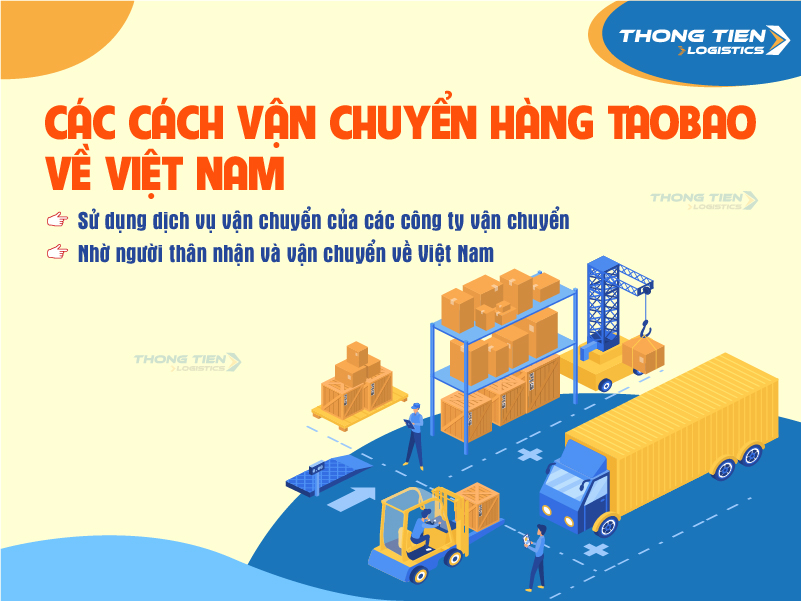 Các cách vận chuyển hàng Taobao về Việt Nam