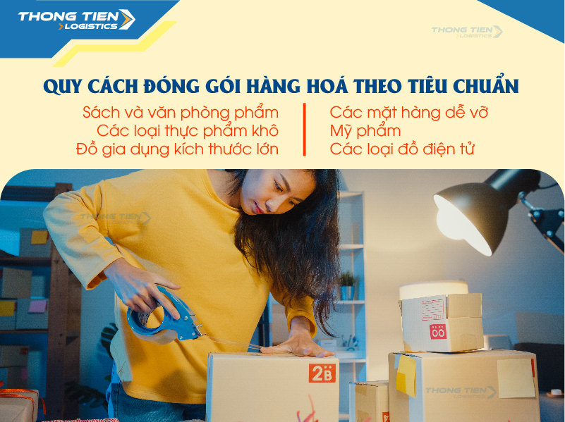 Quy cách đóng gói hàng hoá theo tiêu chuẩn