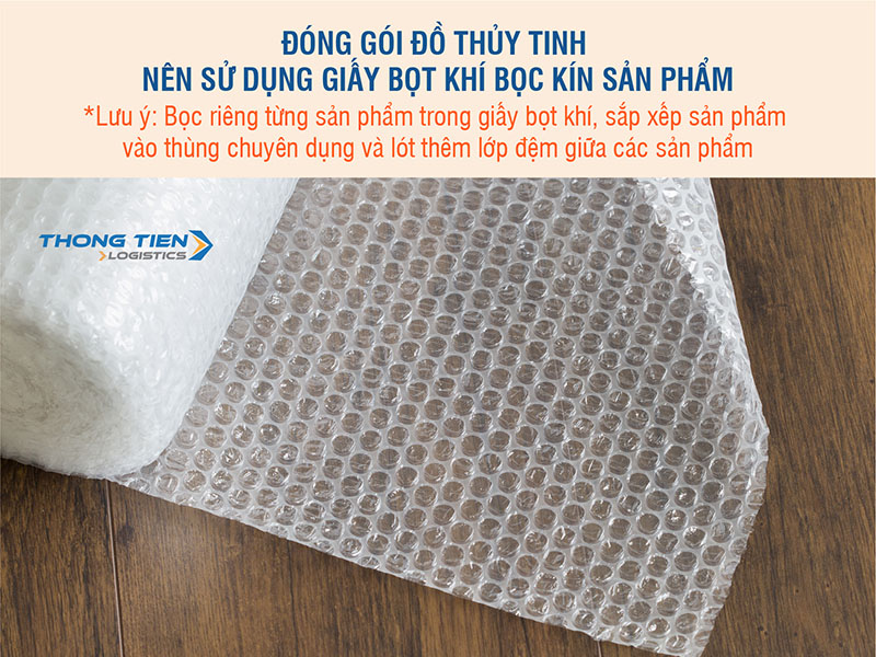 đóng gói đồ thủy tinh khi vận chuyển