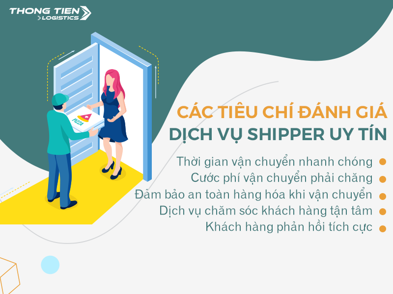 các tiêu chí đánh giá dịch vụ shipper