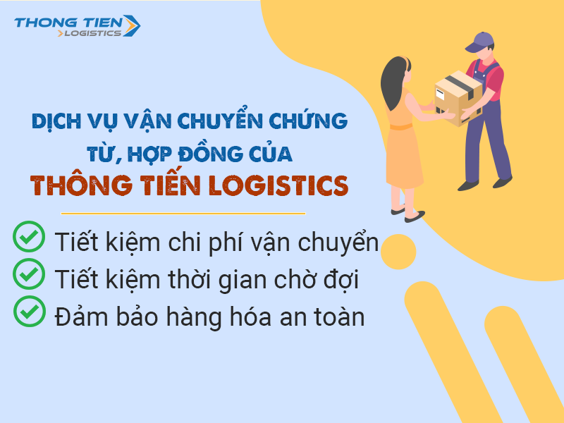 chuyển chứng từ và hợp đồng gấp