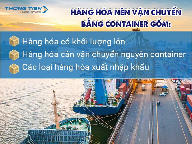 Hàng hóa ít có gửi vận tải container được không