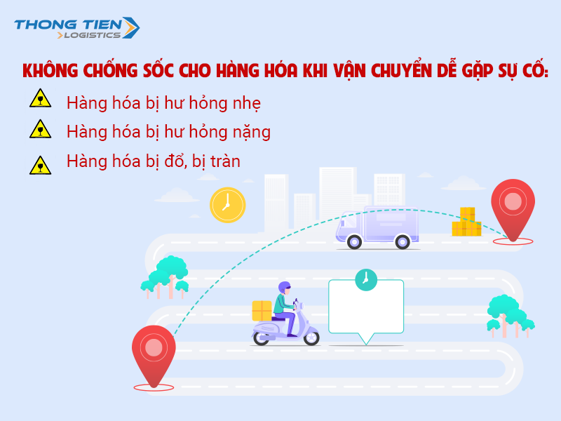 Cách chống sốc cho hàng hóa khi vận chuyển