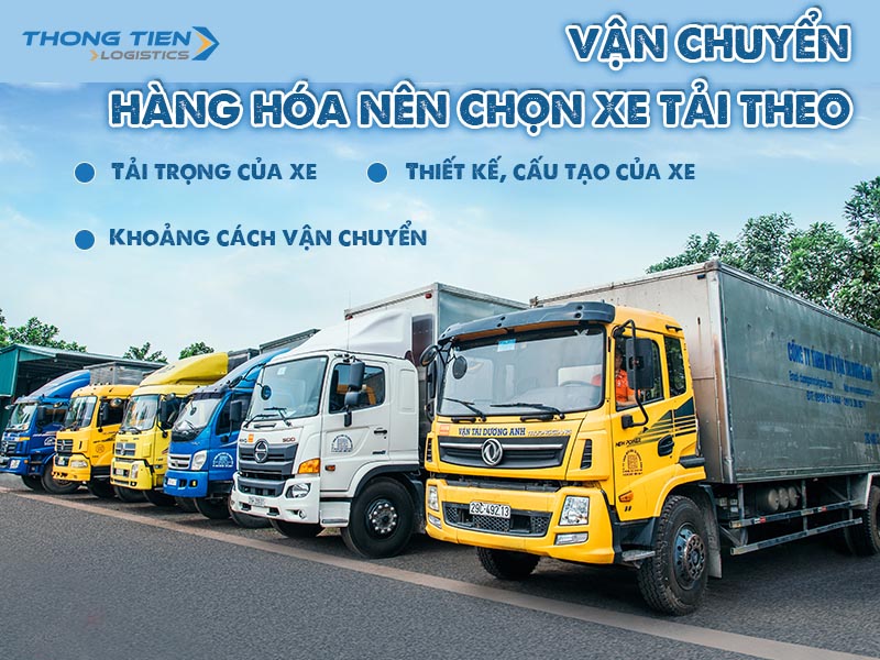 trọng lượng và tải trọng của một số xe tải thông dụng