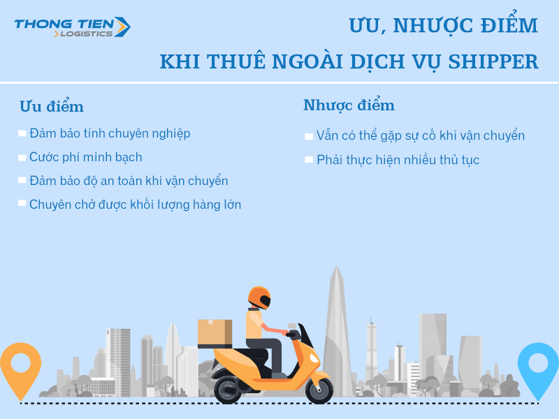 nên chọn shipper tự do hay thuê ngoài dịch vụ shipper