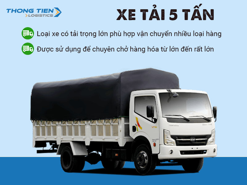 trọng lượng và tải trọng của một số xe tải thông dụng