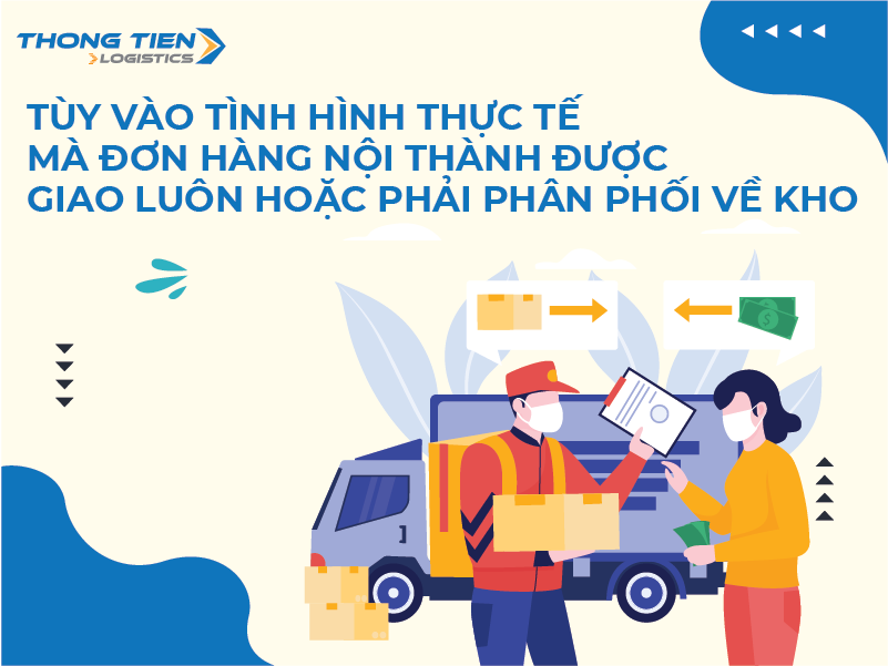 Đơn hàng nội thành được giao luôn hay phải phân phối về kho