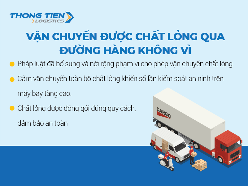 vận chuyển chất lỏng qua đường hàng không