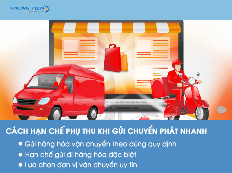 phụ thu khi gửi dịch vụ chuyển phát nhanh