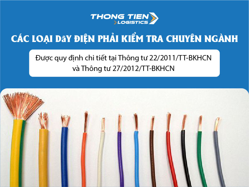 Thủ tục nhập khẩu dây điện