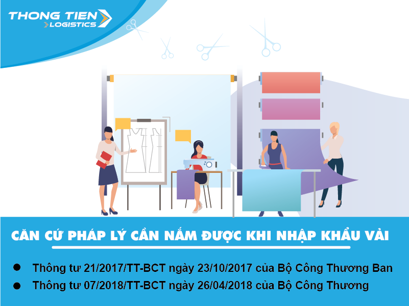 thủ tục nhập khẩu vải