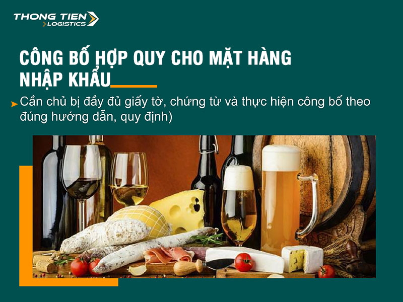 thủ tục nhập khẩu bia