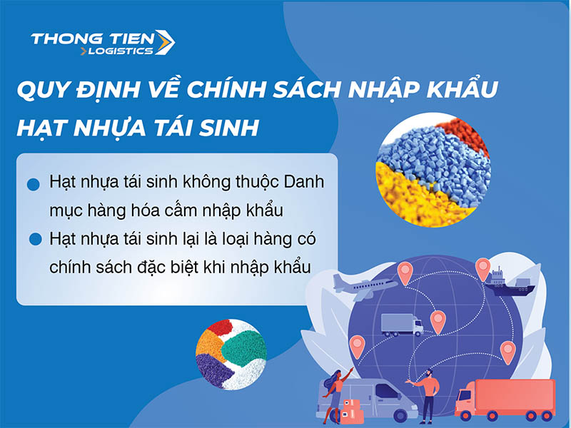 thủ tục nhập khẩu hạt nhựa tái sinh