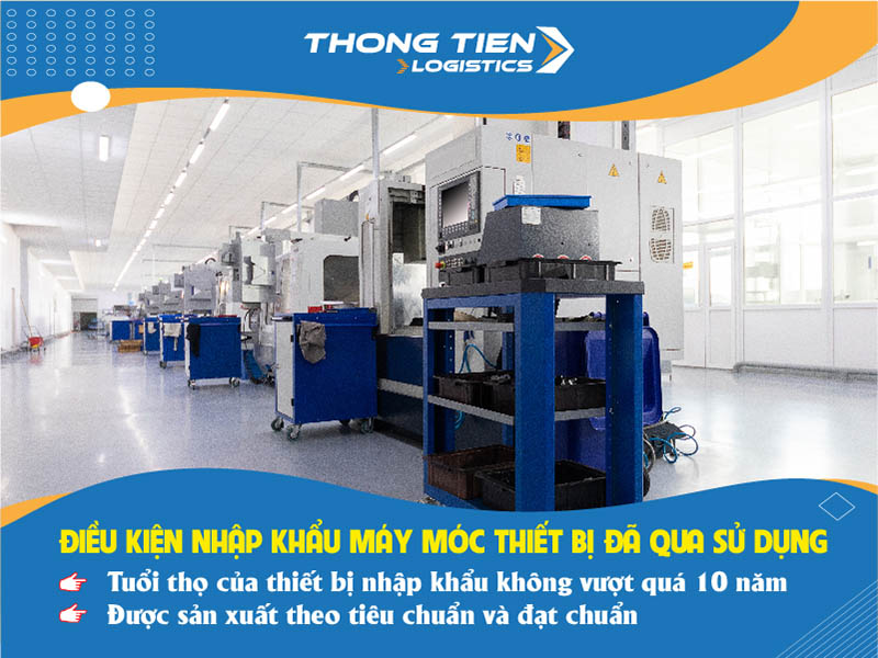 thủ tục nhập khẩu máy móc thiết bị đã qua sử dụng