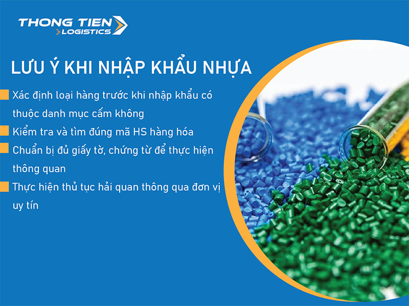 thủ tục nhập khẩu nhựa