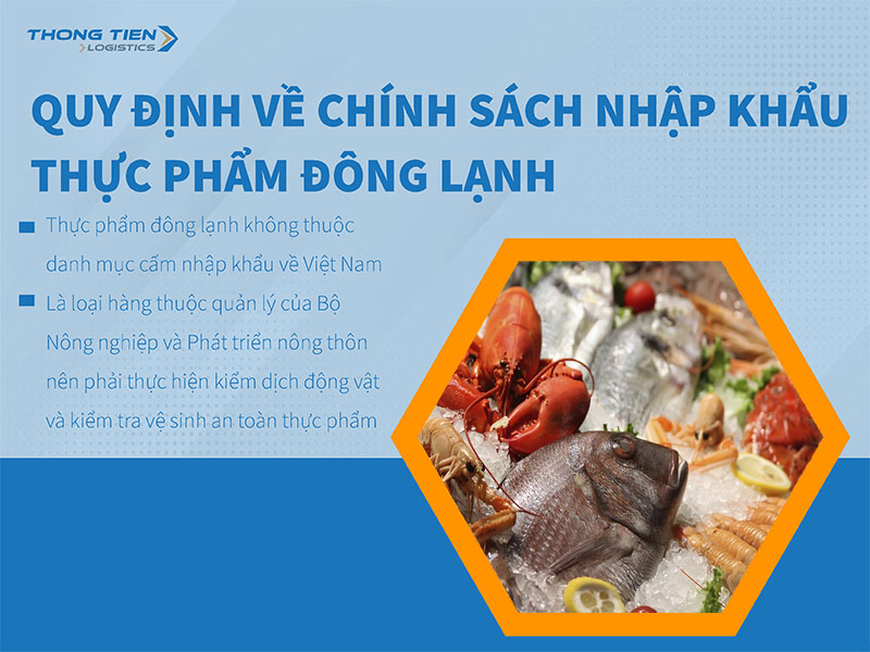 Thủ tục nhập khẩu thực phẩm đông lạnh