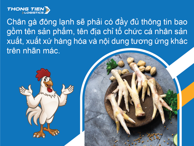 Thủ tục nhập khẩu chân gà