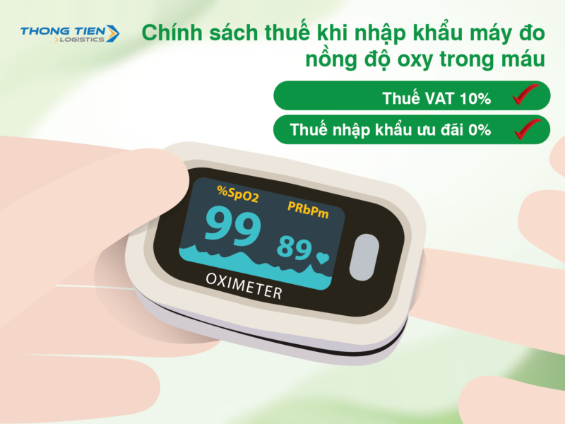 Thủ tục nhập khẩu đo nồng độ oxy trong máu