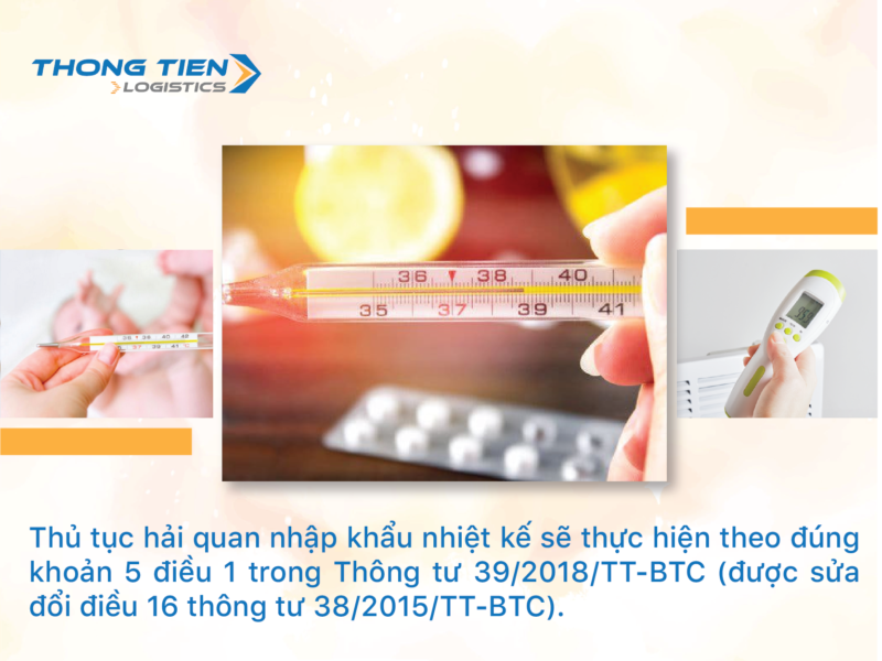 Thủ tục nhập khẩu nhiệt kế