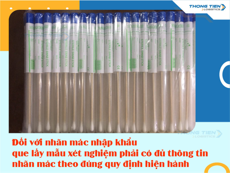 Thủ tục nhập khẩu que lấy mẫu xét nghiệm