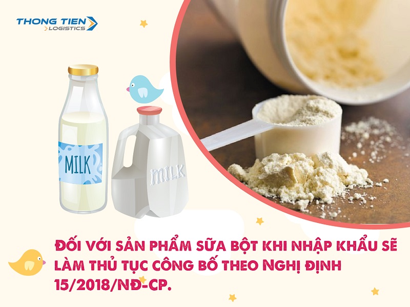 Thủ tục nhập khẩu sữa bột cập nhật mới nhất