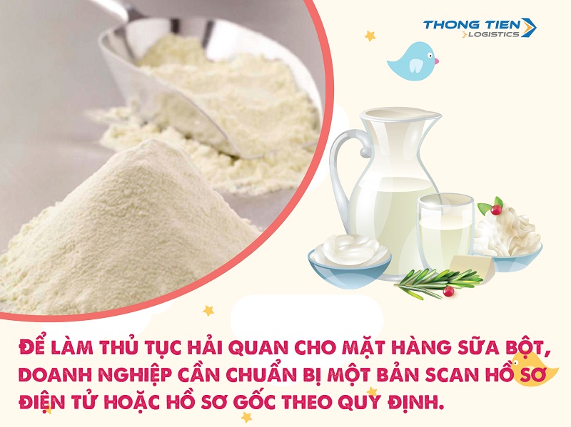 Thủ tục nhập khẩu sữa bột