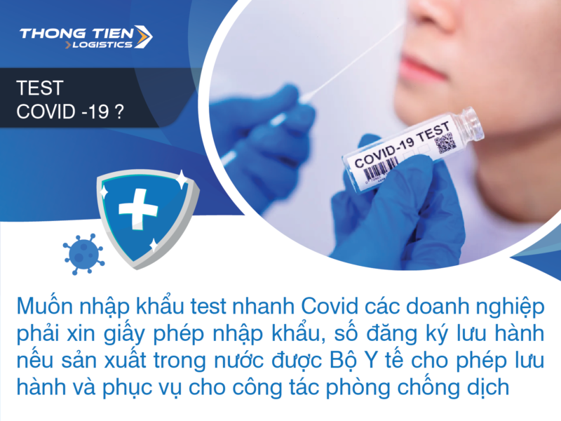 Thủ tục nhập khẩu test nhanh covid