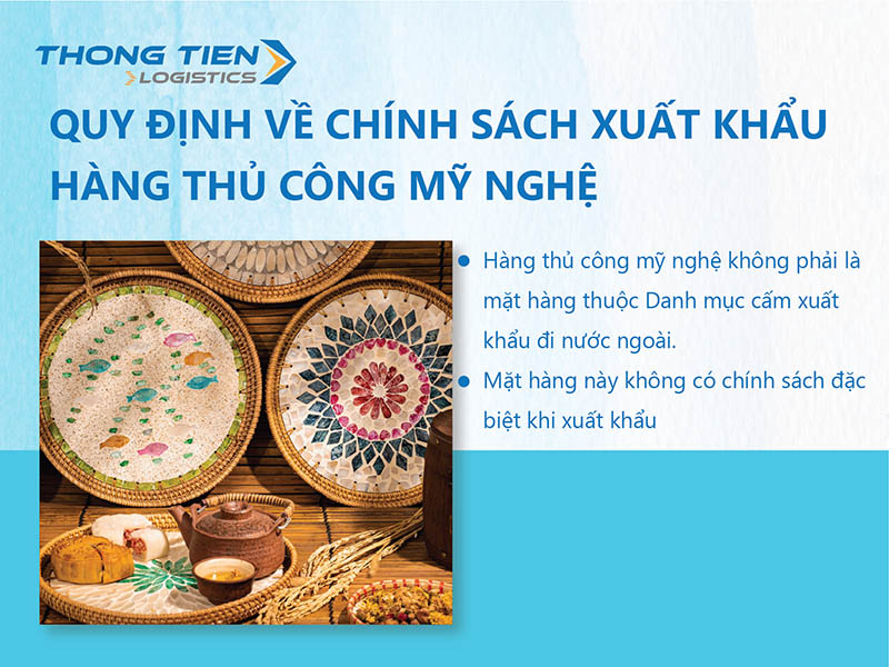 thủ tục xuất khẩu hàng thủ công mỹ nghệ