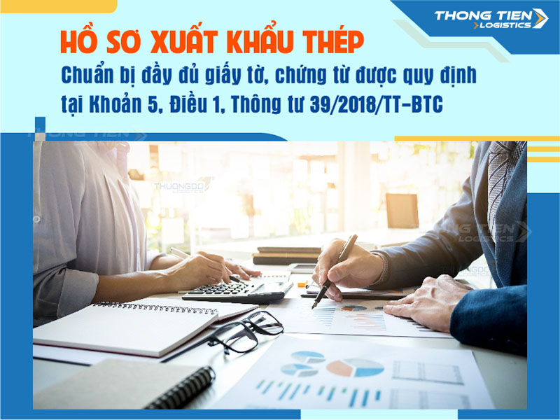 thủ tục xuất khẩu thép