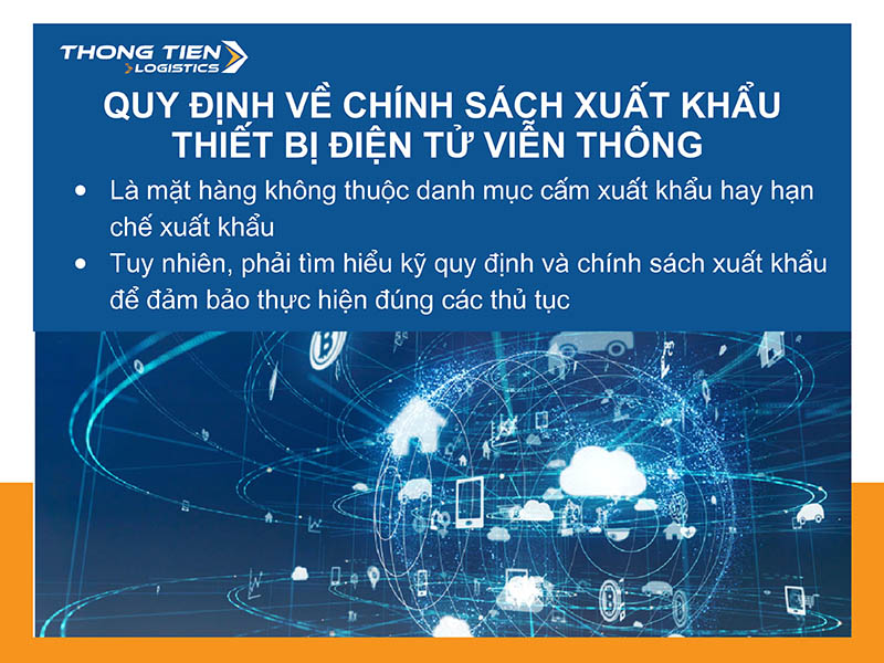 thủ tục xuất khẩu thiết bị điện tử