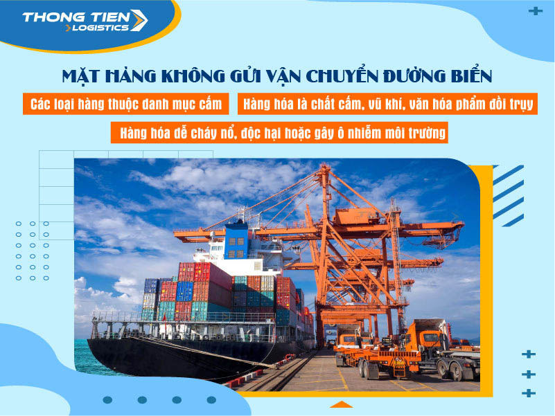 Hàng hóa thông dụng vận chuyển bằng đường biển