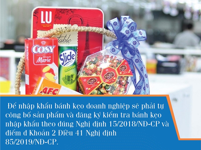 Thủ tục nhập khẩu bánh kẹo