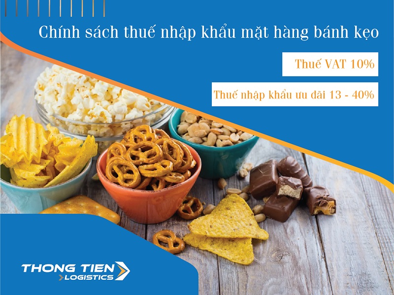 thủ tục nhập khẩu bánh kẹo