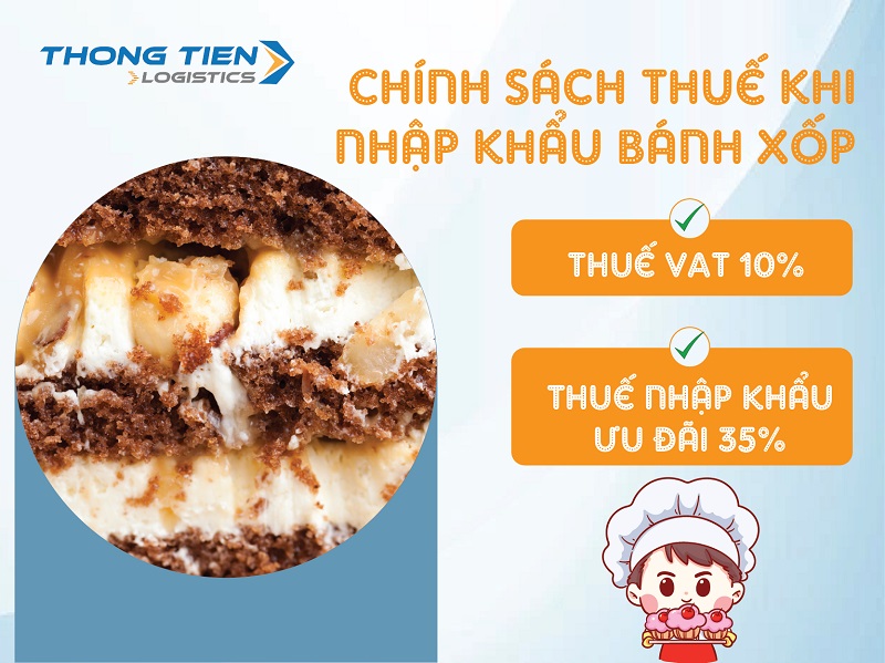 Thủ tục nhập khẩu bánh xốp