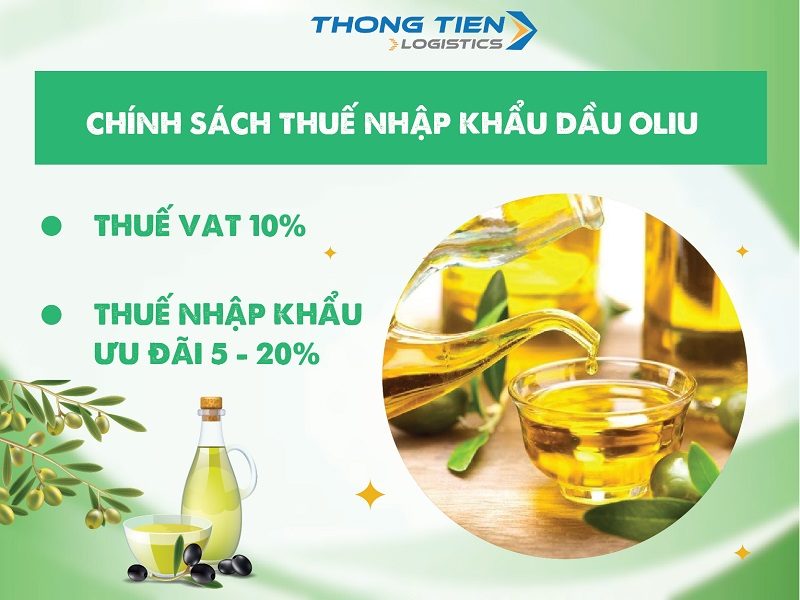 Thủ tục nhập khẩu dầu oliu