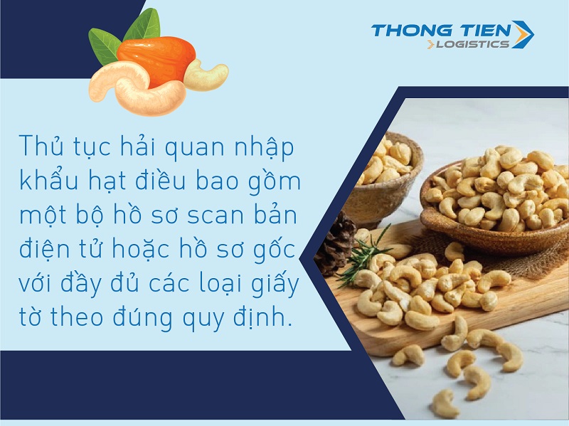 Thủ tục nhập khẩu hạt điều