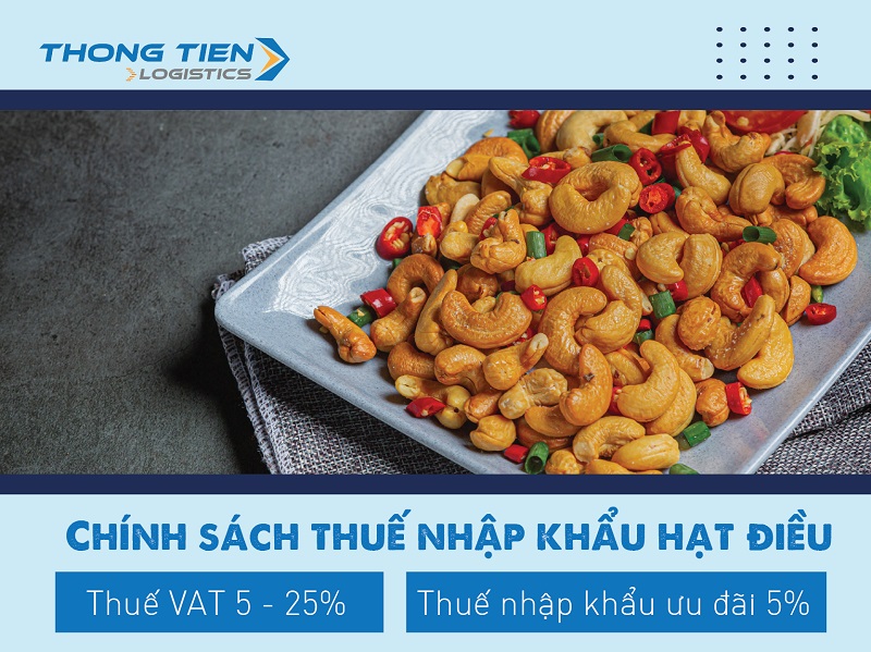 Thủ tục nhập khẩu hạt điều