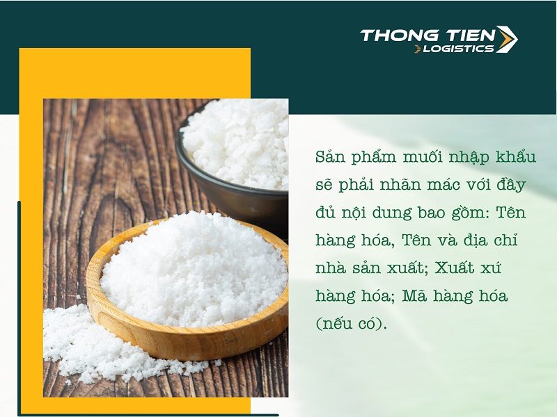 Thủ tục nhập khẩu muối