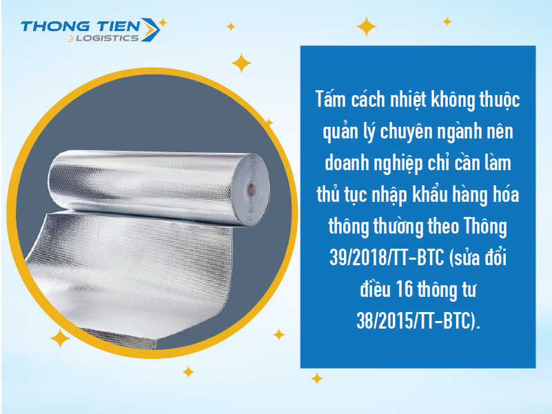 Thủ tục nhập khẩu tấm cách nhiệt