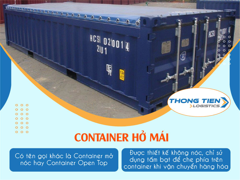 container hở mái