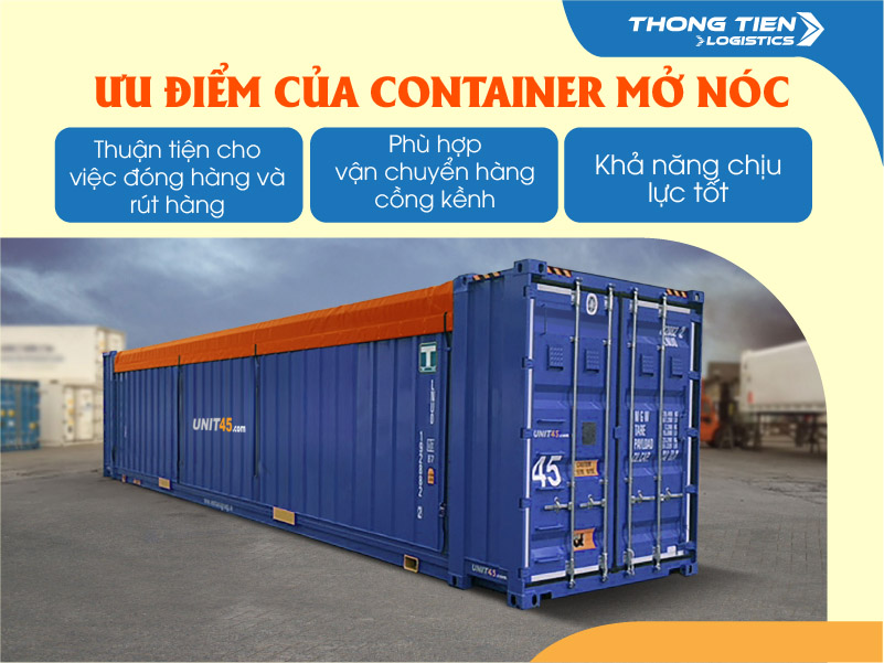 container hở mái