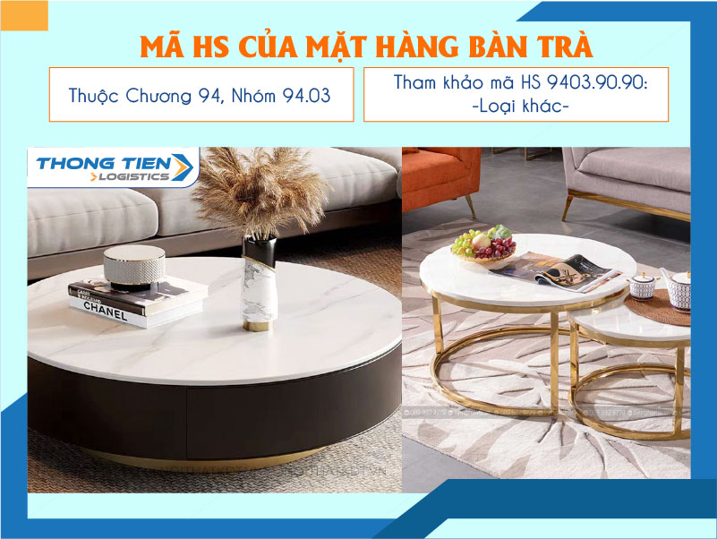 thủ tục nhập khẩu bàn trà