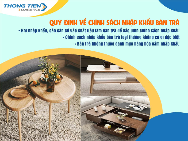 thủ tục nhập khẩu bàn trà