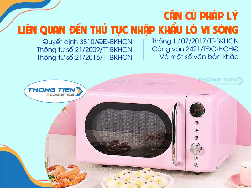 thủ tục nhập khẩu lò vi sóng