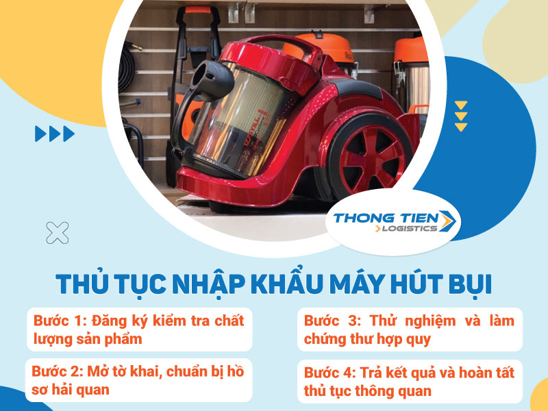 thủ tục nhập khẩu máy hút bụi