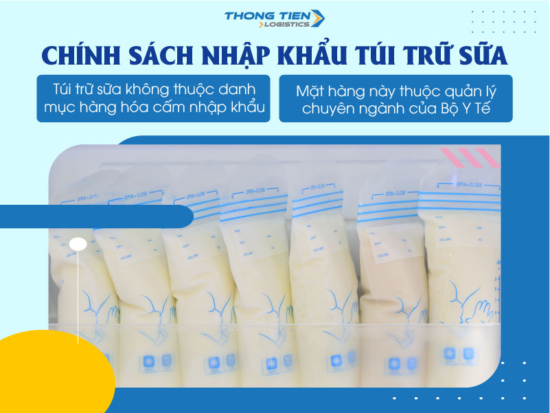 Thủ tục nhập khẩu túi trữ sữa