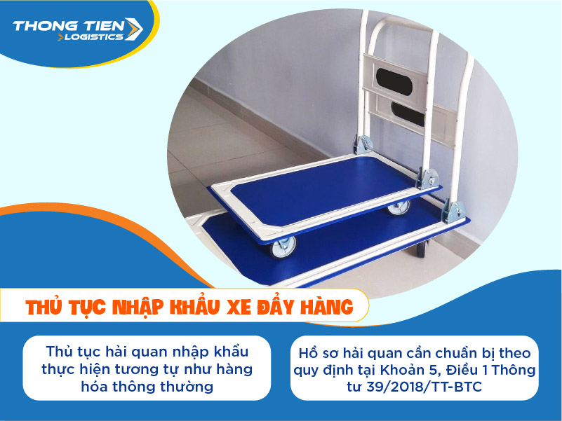 thủ tục nhập khẩu xe đẩy hàng