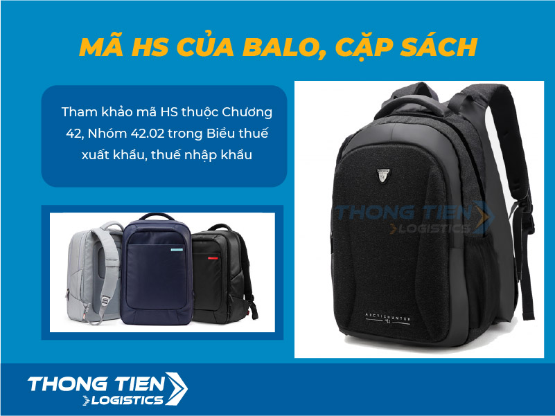 thủ tục nhập khẩu balo