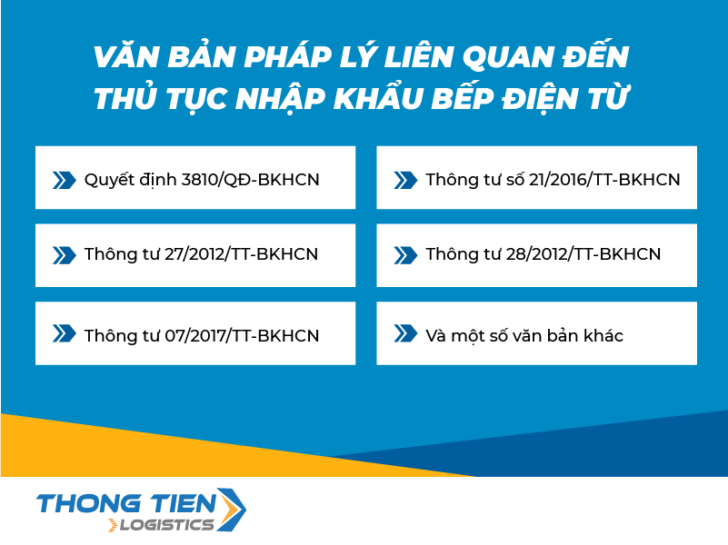 thủ tục nhập khẩu bếp điện từ