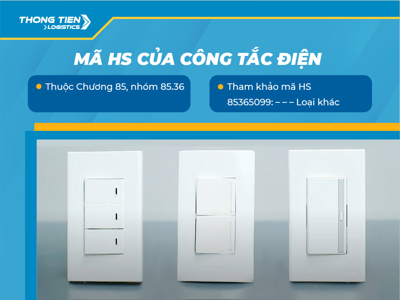 thủ tục nhập khẩu công tắc điện